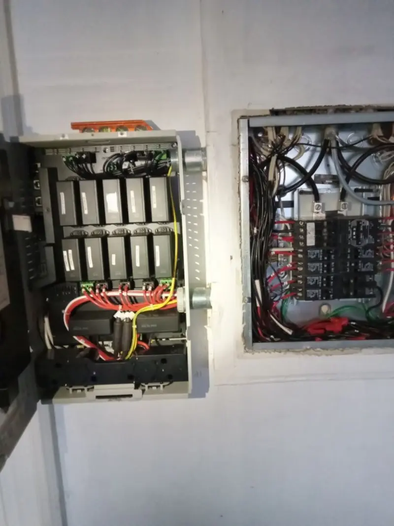 Electrical panel upgrade completed for Security Camera Wiring in Tustin